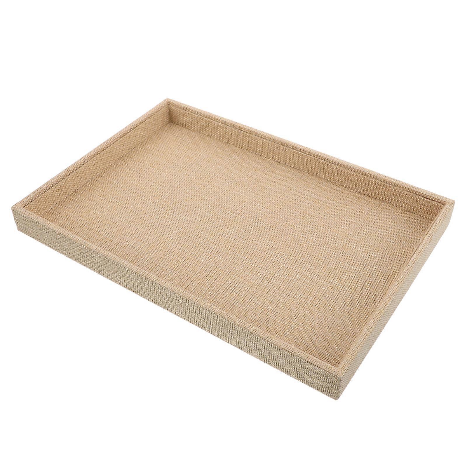 Jewelry Tray Organizer Linen Tray for Storage 2Pcs Rustic Charm Holder