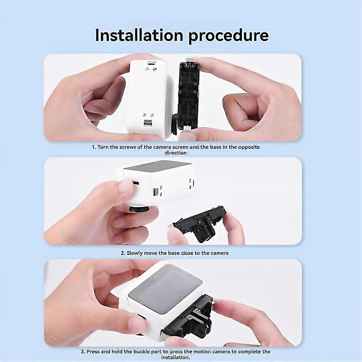 For Go 3 3s Magnetic Quick Release Mount Variable Dual