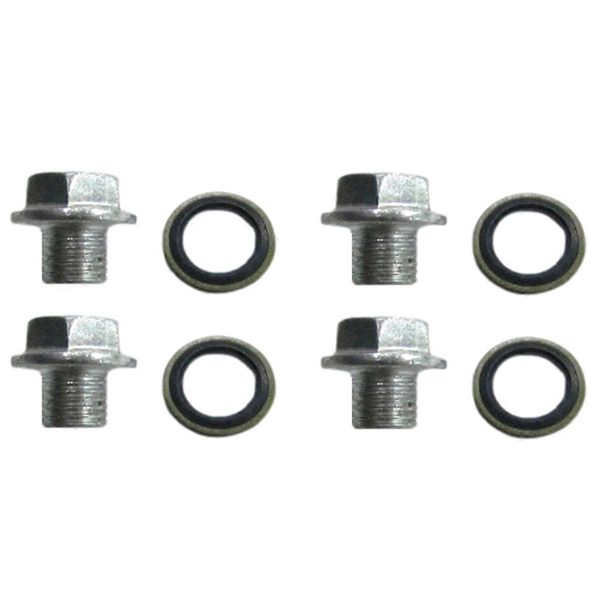 Car Engine Oil Pan Drain Plug Bolt LFE5-10-404 For 4PCS