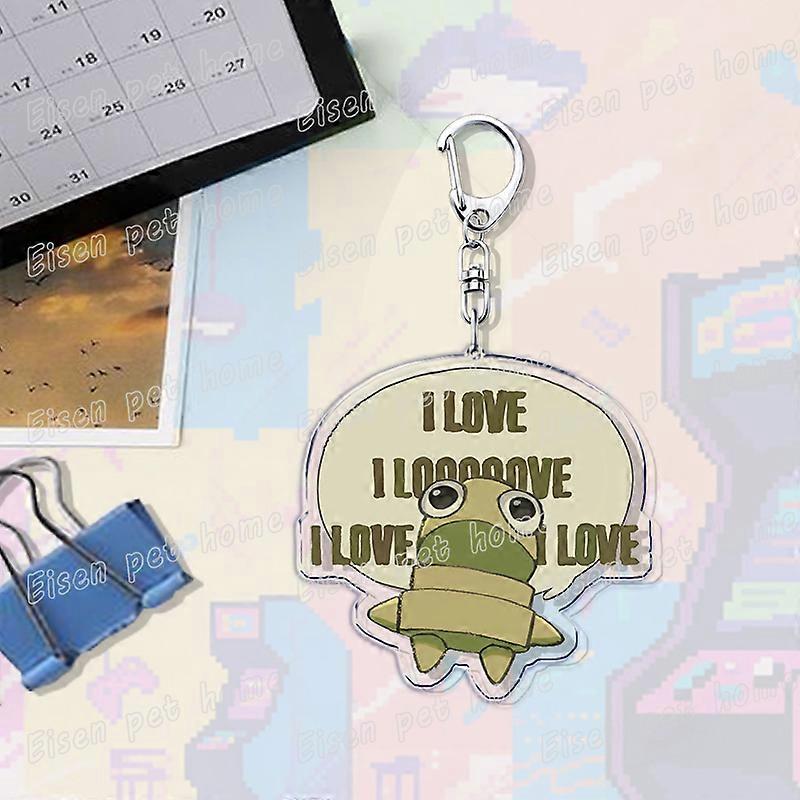 Funny Character Emote Duck Meme Game Keychains for Accessories Bag R E P O Cute Robot Keyrings Jewelry Gamer Gaming Fans Gifts