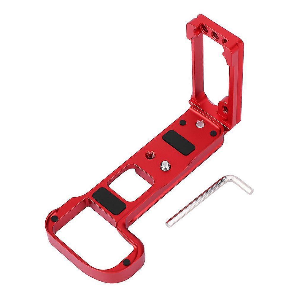Aluminium Alloy Stretchable L Shape Handle Quick Release Plate for Nikon Z7 Z6 Camera(red )