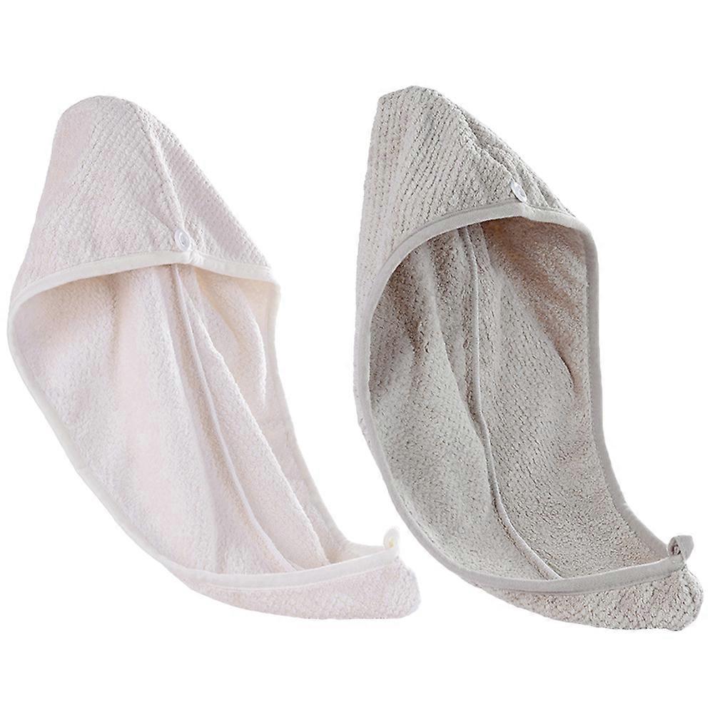 Absorbent Cap Microfiber Hair Drying Caps for Hair Drying 2Pcs