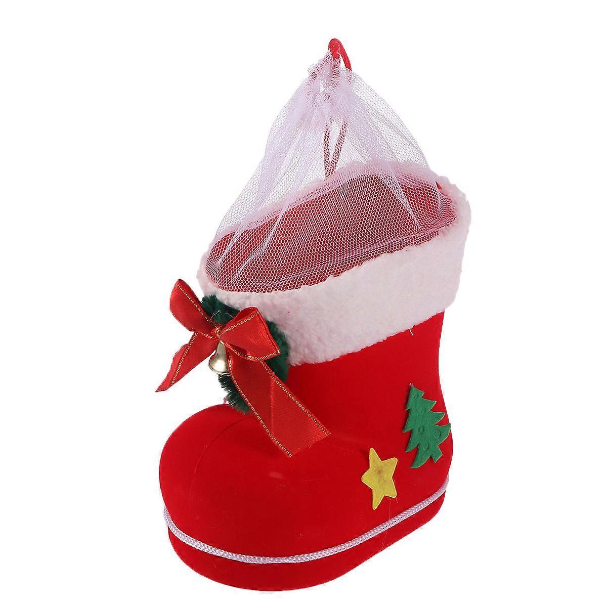 Christmas Stocking Candy Bag Santa Claus for Storage 2Pcs