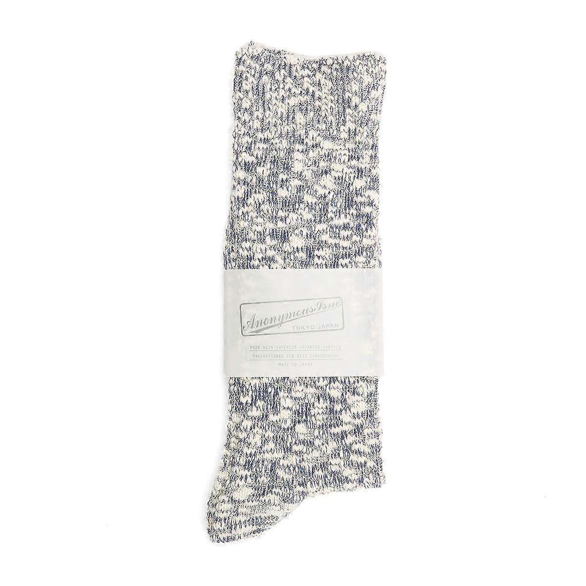 Anonymous Ism Lightweight Slub Crew Cotton Men's Bonnet Calf High Socks