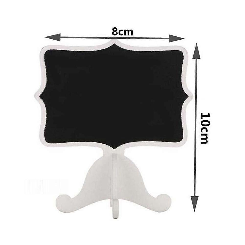 Mini Chalkboards White Wood Message Board Signs for Decor Use 20Pcs