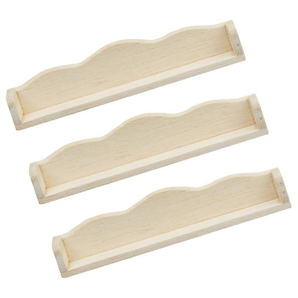 Miniature Floating Shelves for Dollhouse for 15Pcs Wall Mounted Set