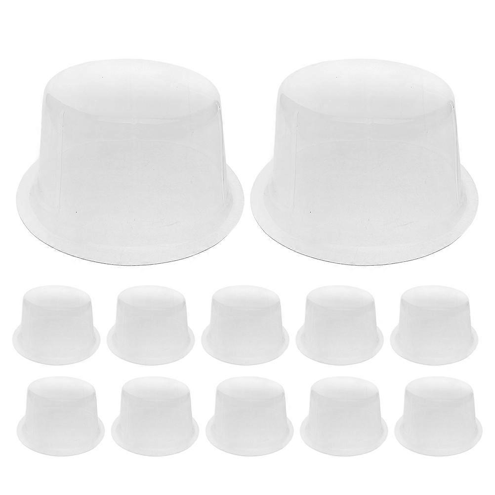 PVC Hat Shaper for Cowboy Hats with 36Pcs Clear Dome Support Inserts