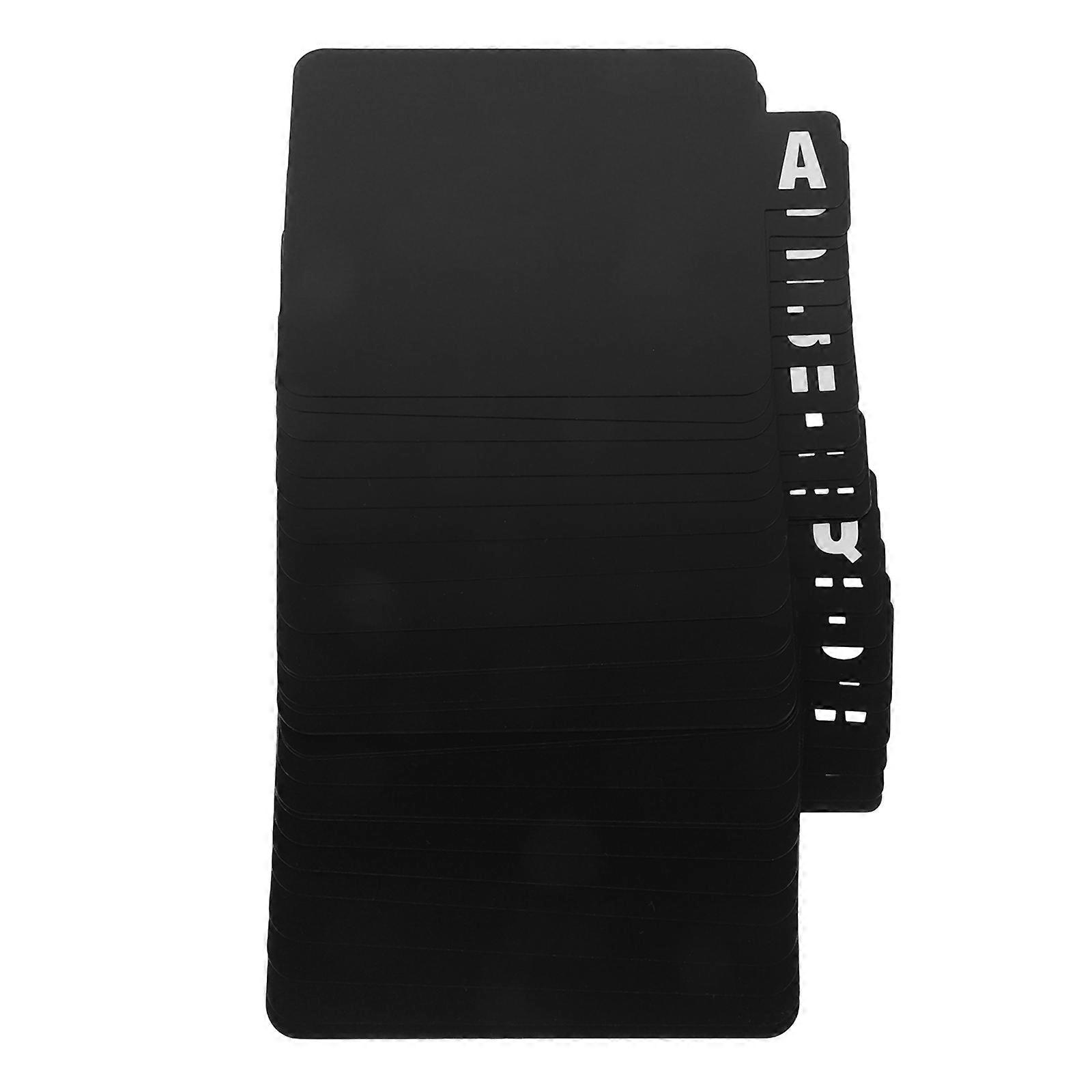 Black Vinyl Record Dividers for Storage 1Set Alphabetical Organization