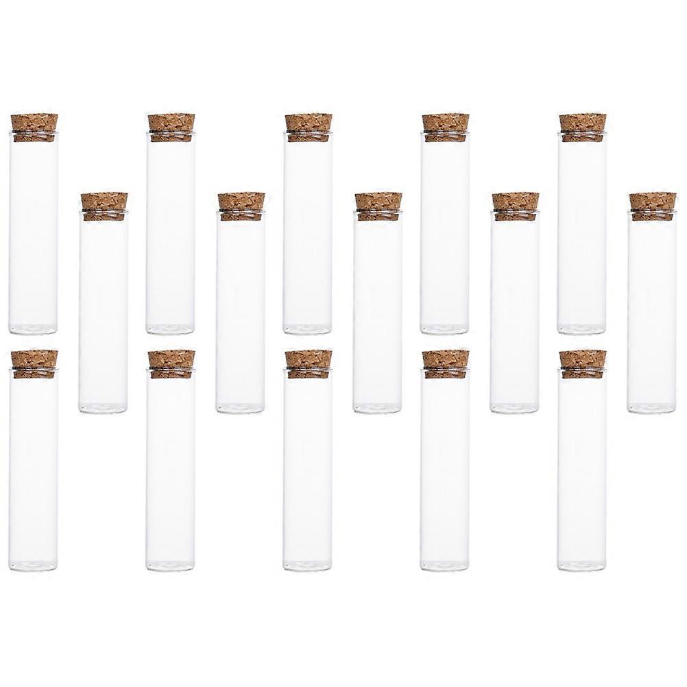 75 Pcs Clear Glass Votive Tube Storage Container For Packing And Decoration With Cap Suitable For Dry Goods