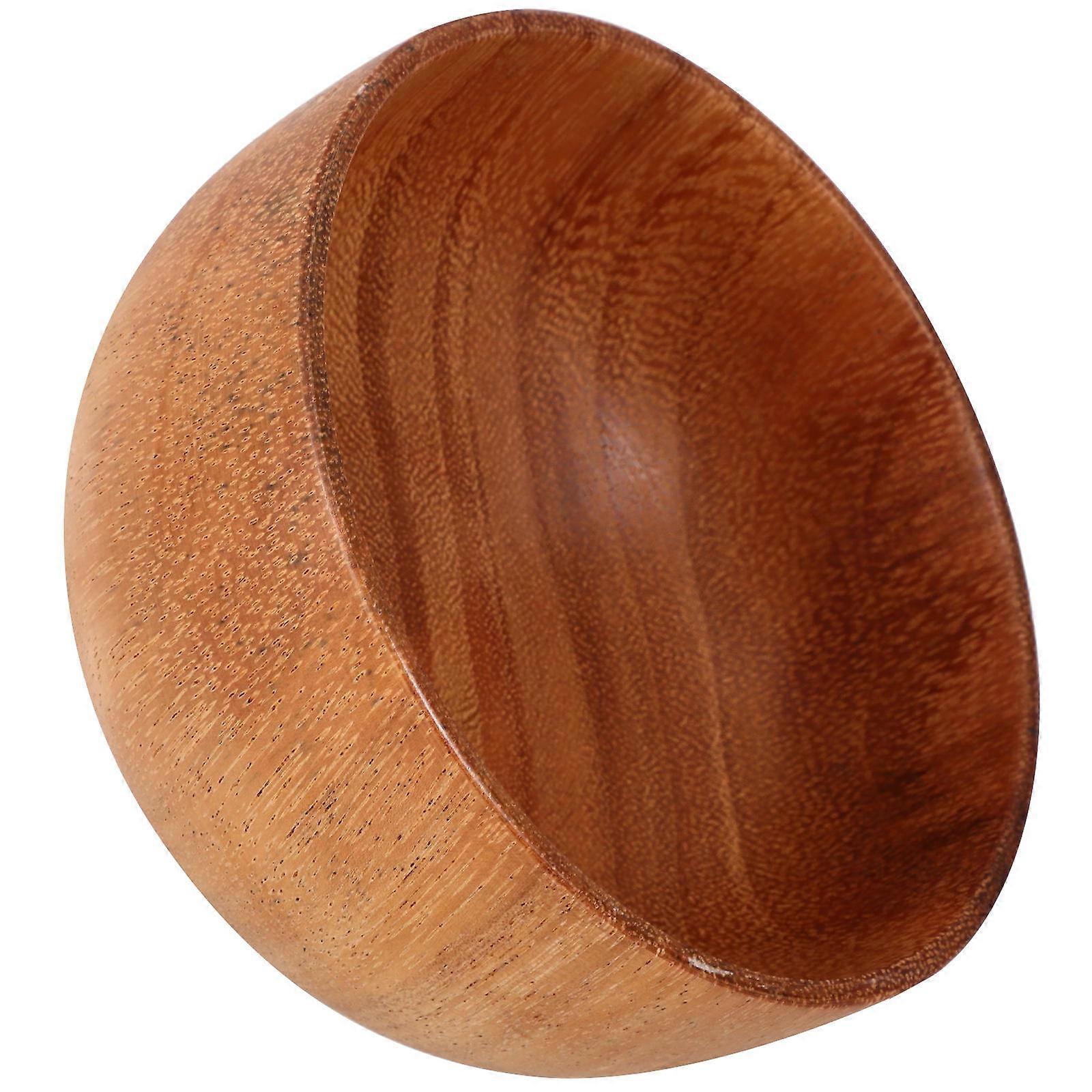 Wood Food Bowl for Serving 2Pcs Multi Functional Wood Bowls for Home Use