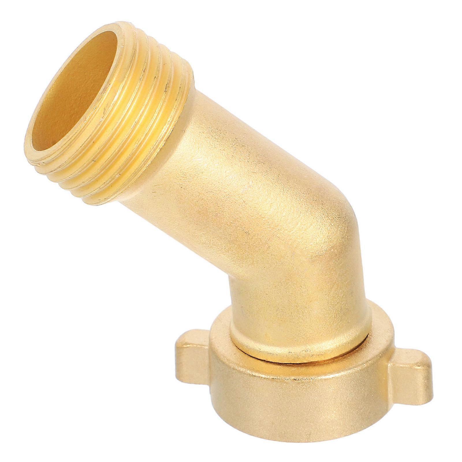 Outdoor Faucet Hose Connector Rv Water Hose Elbow 45 Degree Elbow Metal Structure Anti-Backflow 1Pack