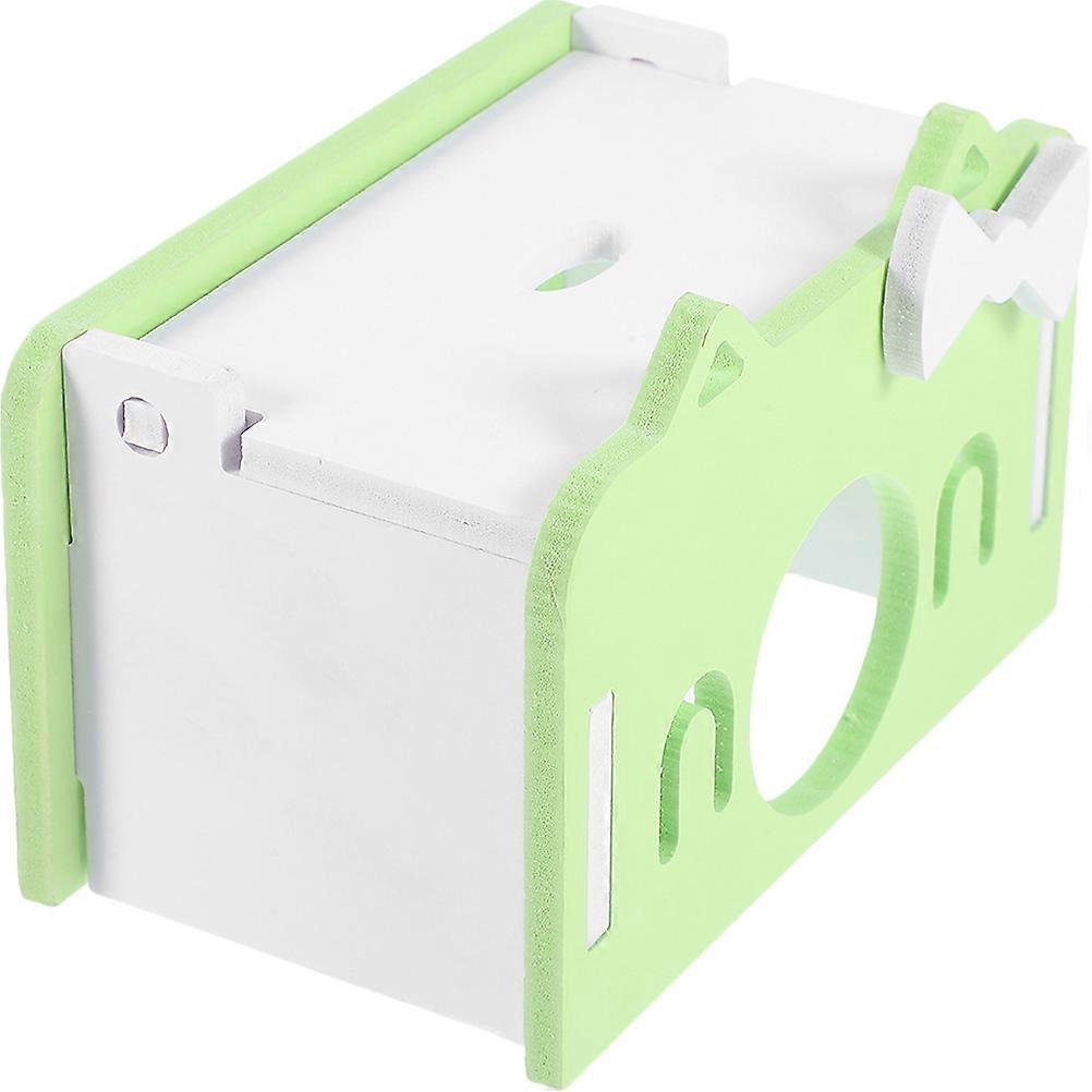 Small Animal Hideout Hut For Hamsters And Squirrels 3 Sets House-Shaped PVC Indoor Use Hiding