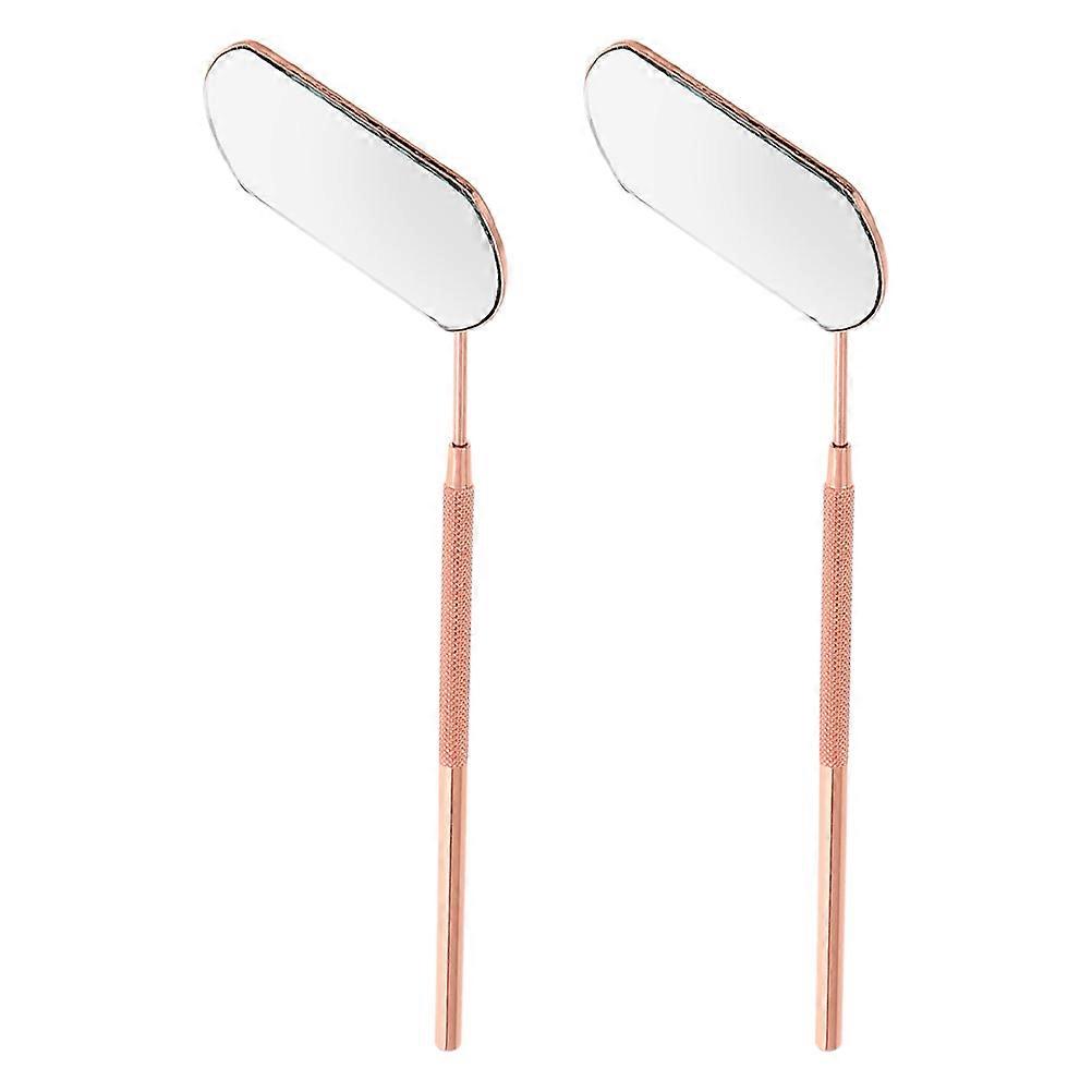 Detachable Eyelash Makeup Mirror 4 Pcs Rose Gold Handheld Mirror Designed For Makeup Enthusiasts On-The-Go Touch-Ups Makeup Application