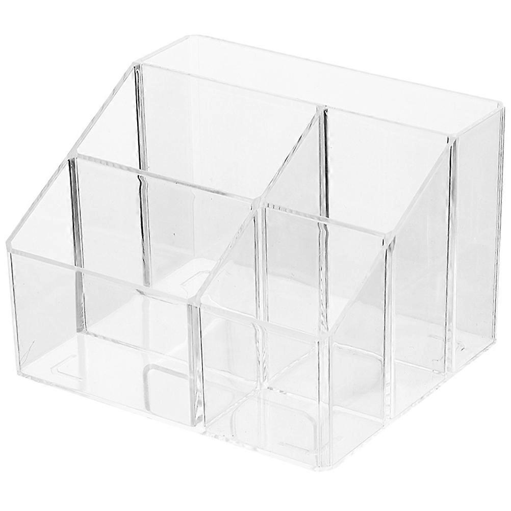 Multi-Use Compartment Storage Box 4Pcs Rectangular Transparent Holder For Dressing Room Bedroom Bathroom Organization