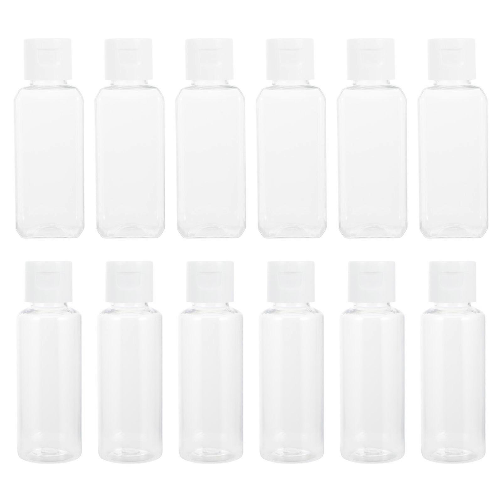Travel Makeup Bottles 48 Pcs Portable Plastic Sample Bottles For Cosmetics Storage With Transparent Design