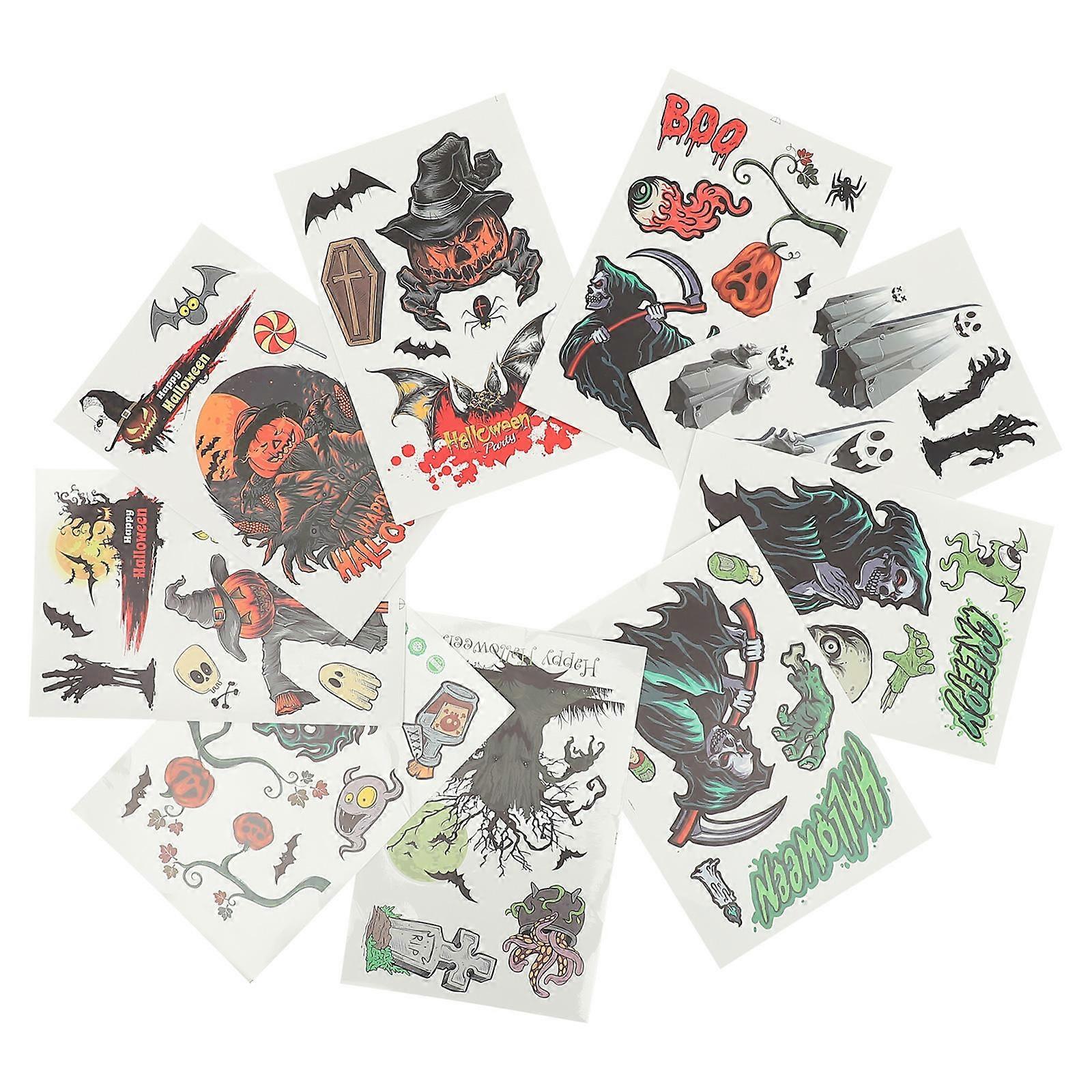 Halloween Window Sticker Static Window Decal for Festival Decoration 27 Sheets