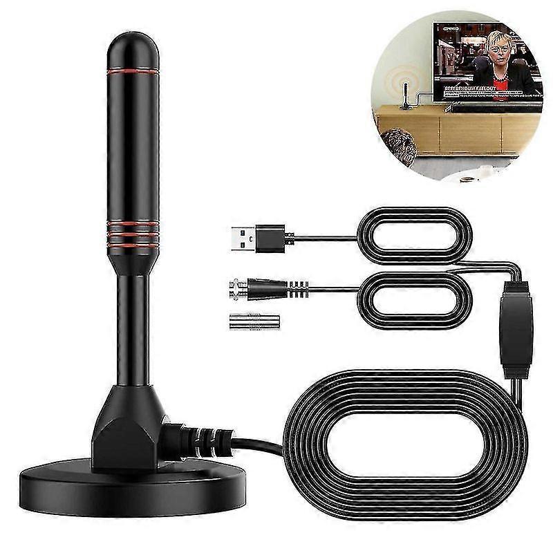 Minglan Indoor Tv Antenna Has A Maximum Reception Range Antenna With Amplifier Signal Intensifier Supports 4k 1080p Vhf Uhf And Can Be Installed Indoo