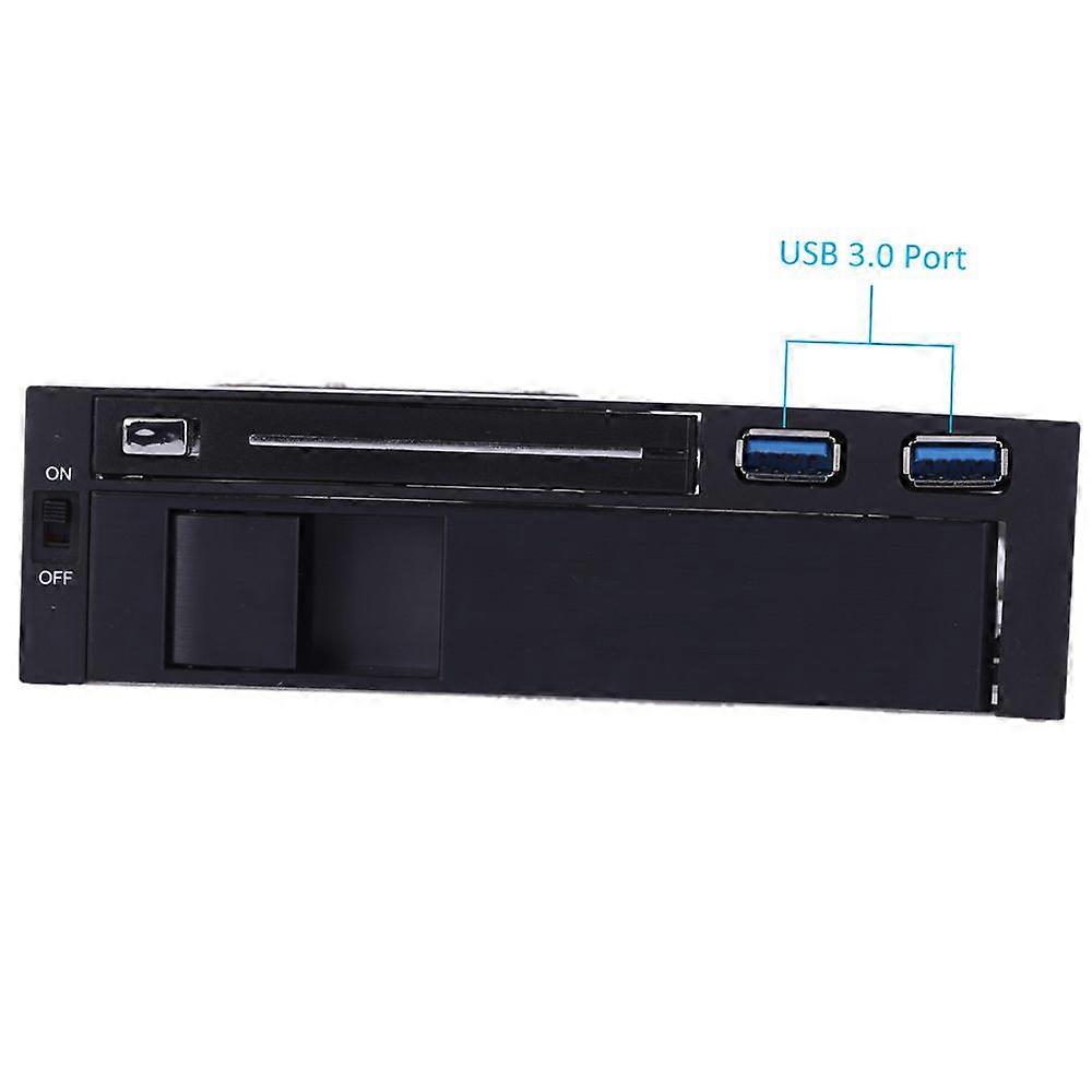 Dual Bay 3.5" + 2.5" Inch SATA III Hard Drive HDD & SSD Tray Caddy Internal Mobile Rack Enclosure Docking Station with USB 3.0 Port Hot Swap (Not Incl