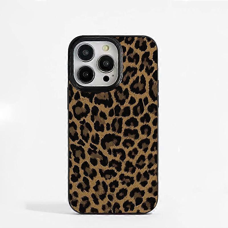 Luxury Golden Flower Leopard Print Phone Case for iPhone 16 15 14 13 12 11 Promax 16e X Xs Xr 7 8 Plus Minimalist Painting Cover