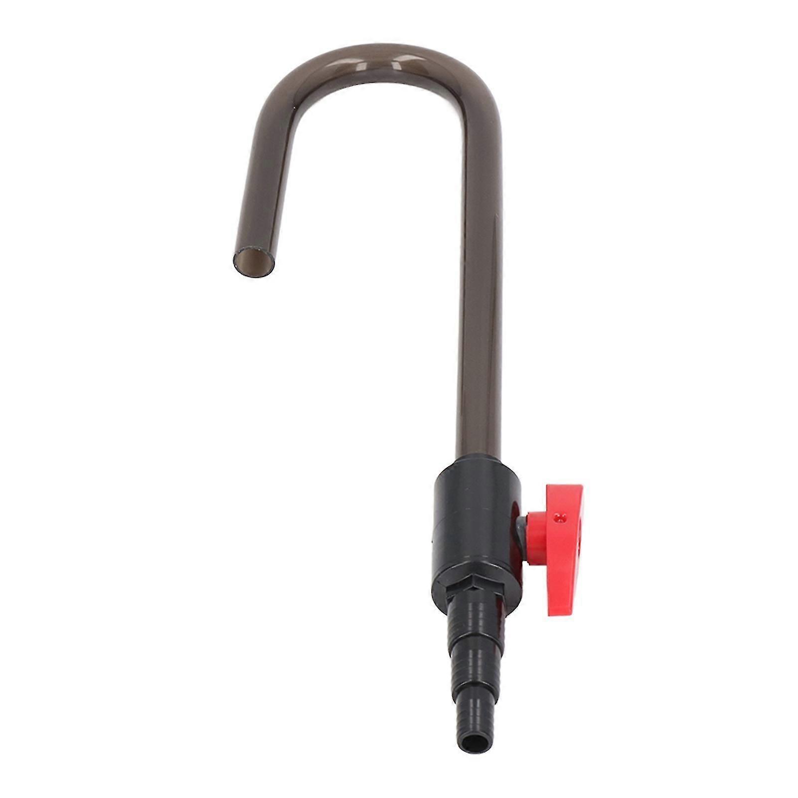 Automatic Top Off Water Refiller Pipe for Aquarium, Wall Mounted, with Curved Hook - 3/8 1/2 3/4 Hose (Bagged)