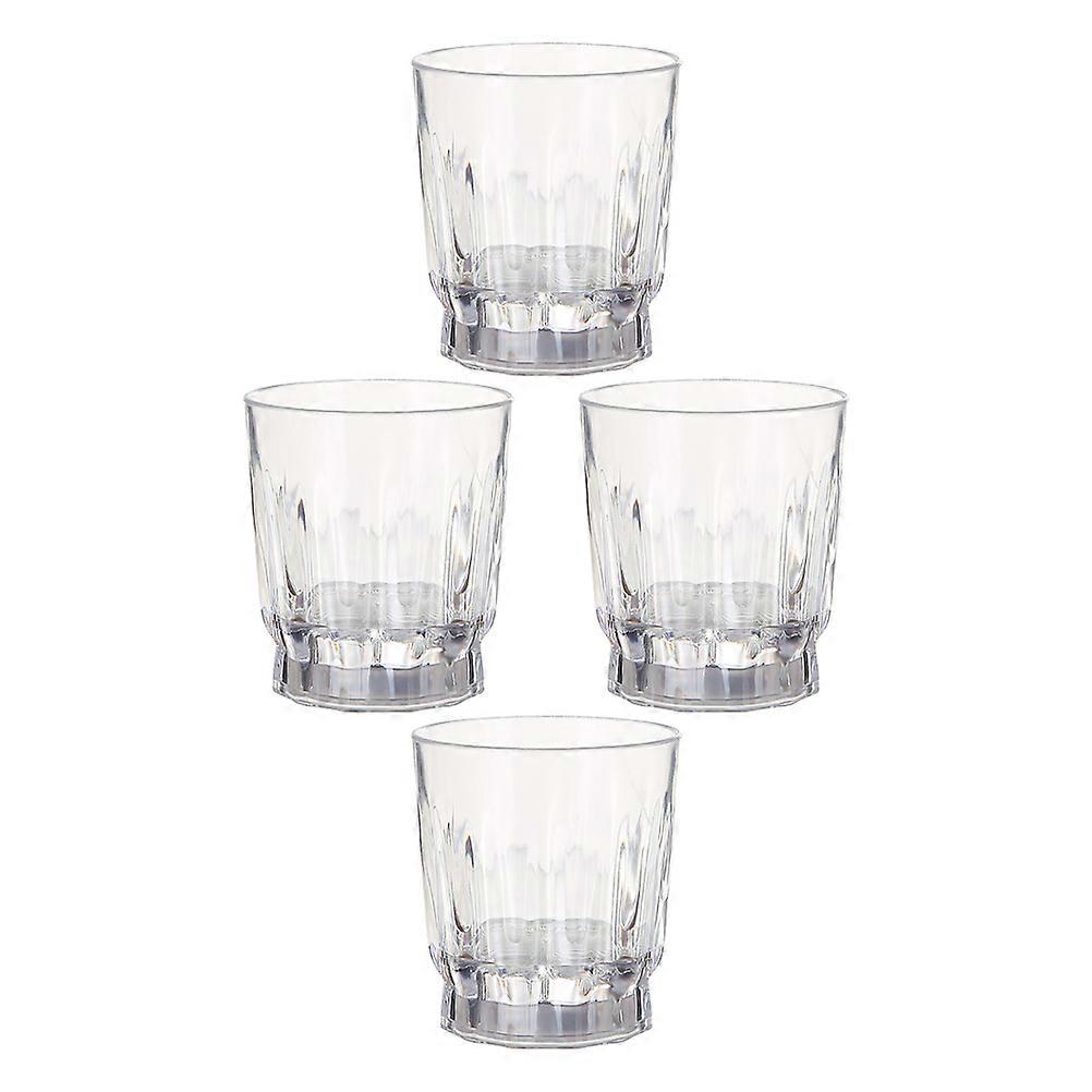 Glowing Wine Cups Plastic Shot Glasses for Drinking 4Pcs Light Up Cups