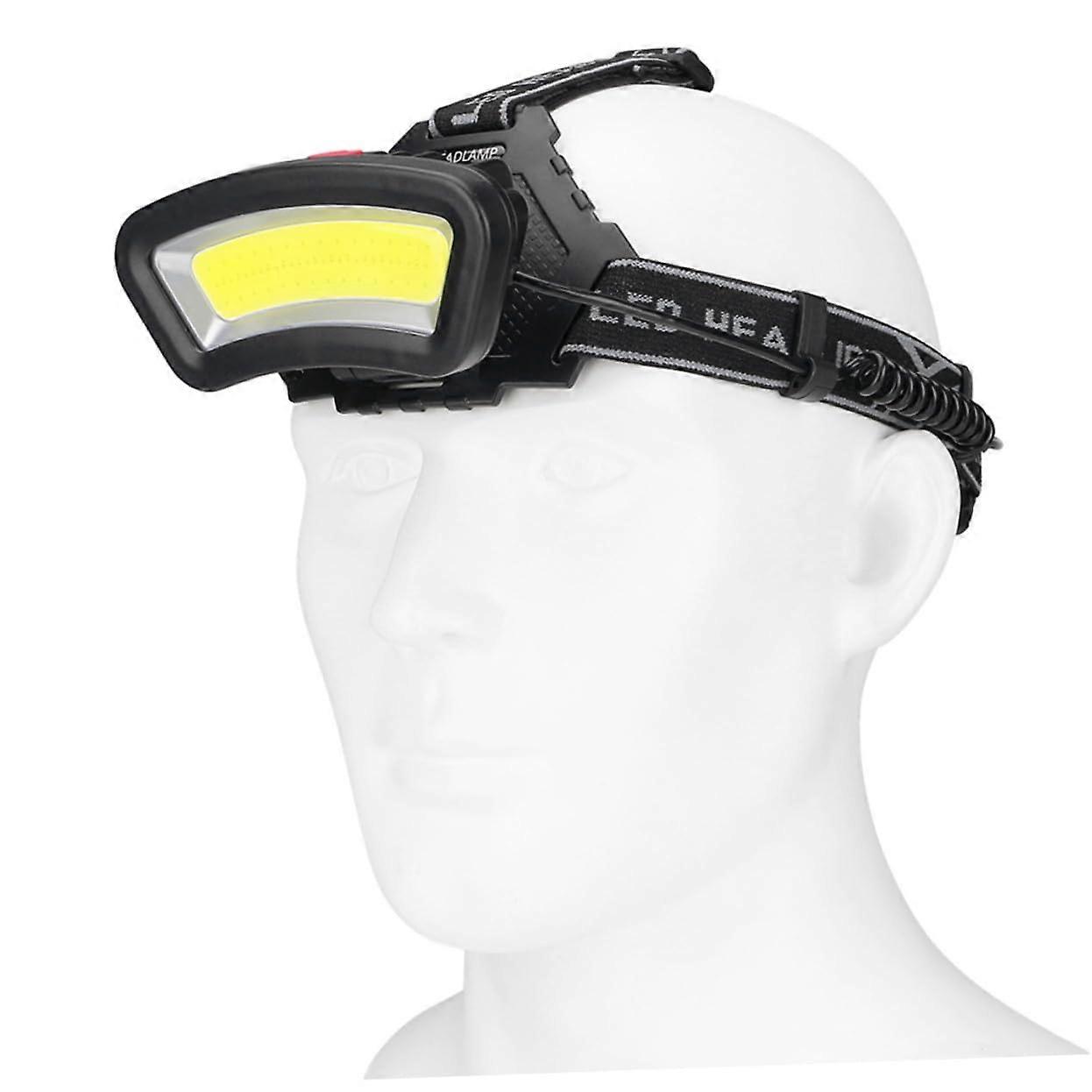 Charging Work Light Headlamp Helmet Light LED Torch Black Rechargeable