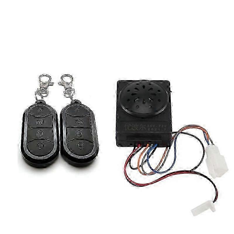 Alarm System Dual Remote Control 36V 48V 60V 72V for Electric Bicycle