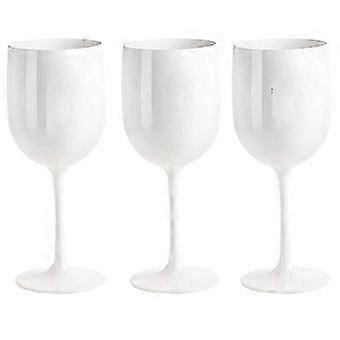Elegant Shatterproof Plastic Wine Glasses, Unbreakable Reusable Cups