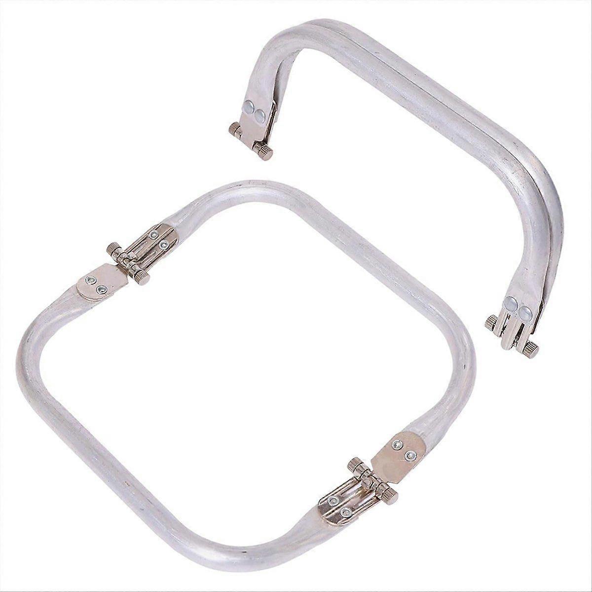 2 Pcs 6 Inch Metal Purse Frame Rectangle Bag