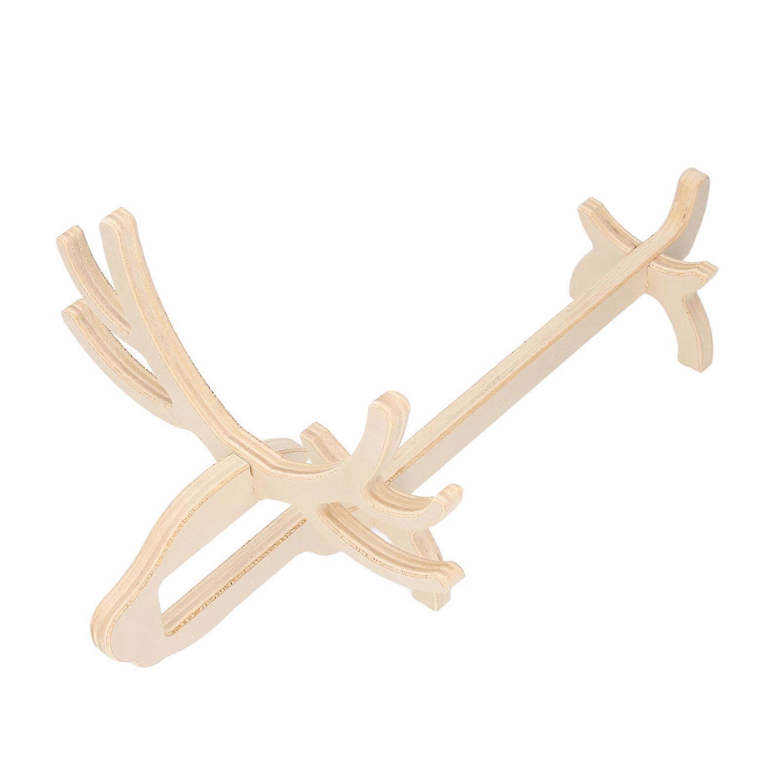 酒瓶架木制动物形装饰稳定桌面酒架支架鹿形木色