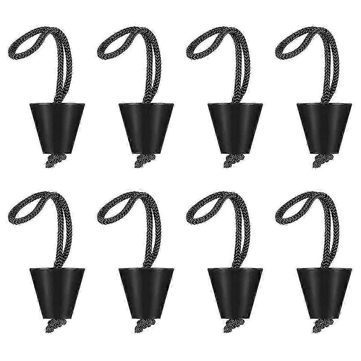 Universal Kayak Scupper Plug Kit, Drain Hole Stoppers with Lanyard