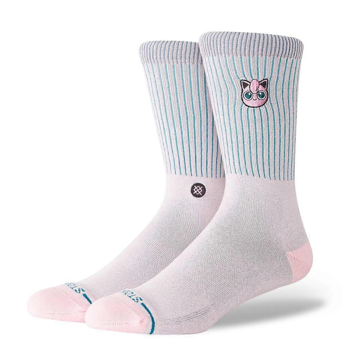 Jigglypuff Mens Crew Socks Pink Stance