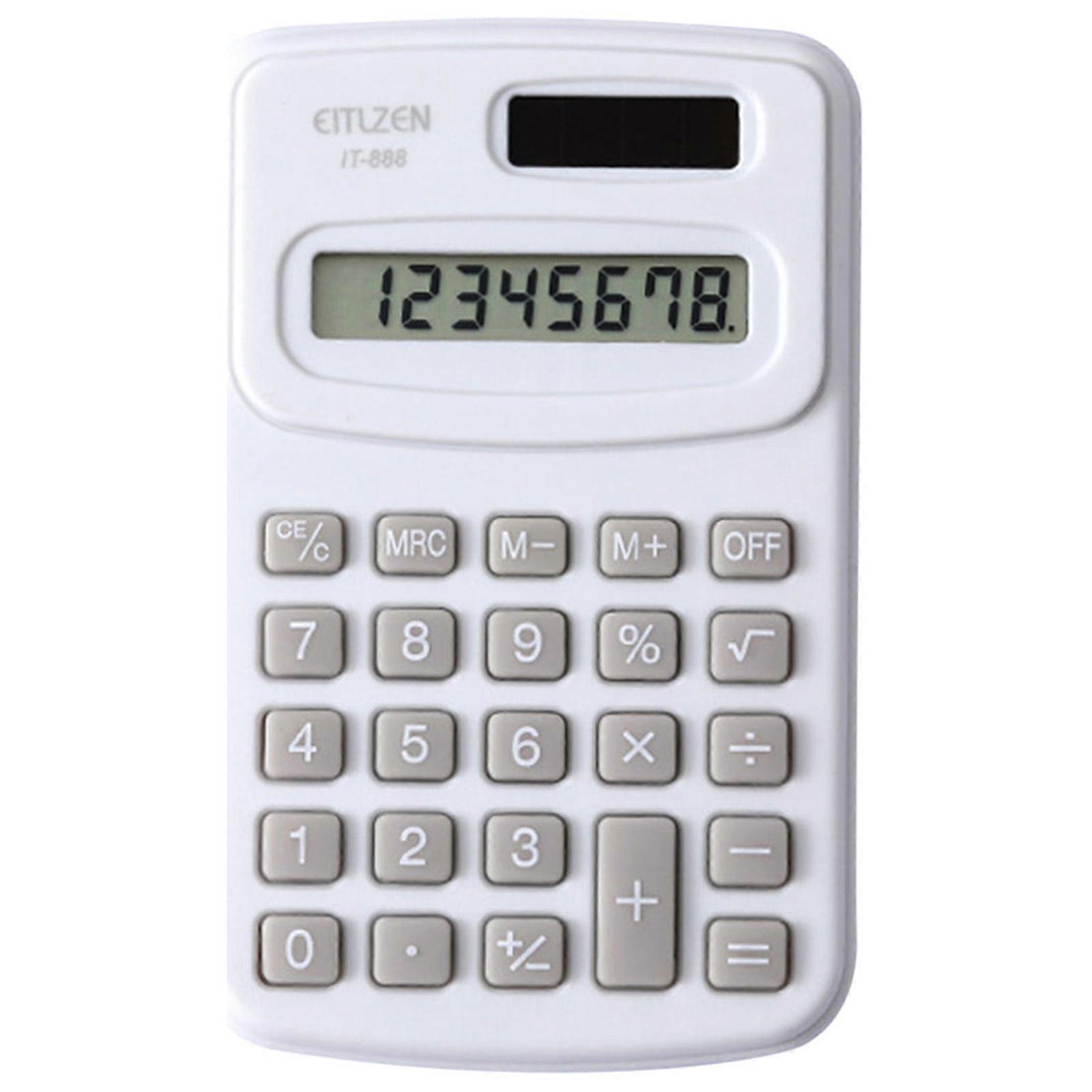 Herrnalise Pocket Calculator Handheld Calculator Mini Calculator with Button Battery,Basic Office Calculators for Home School Kids Teacher