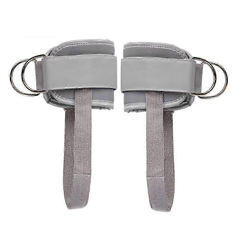 Reinforced 3D Rings Ankle Strap with Padded Straps and Secure Hook & Loop Fasteners for Cable Machines