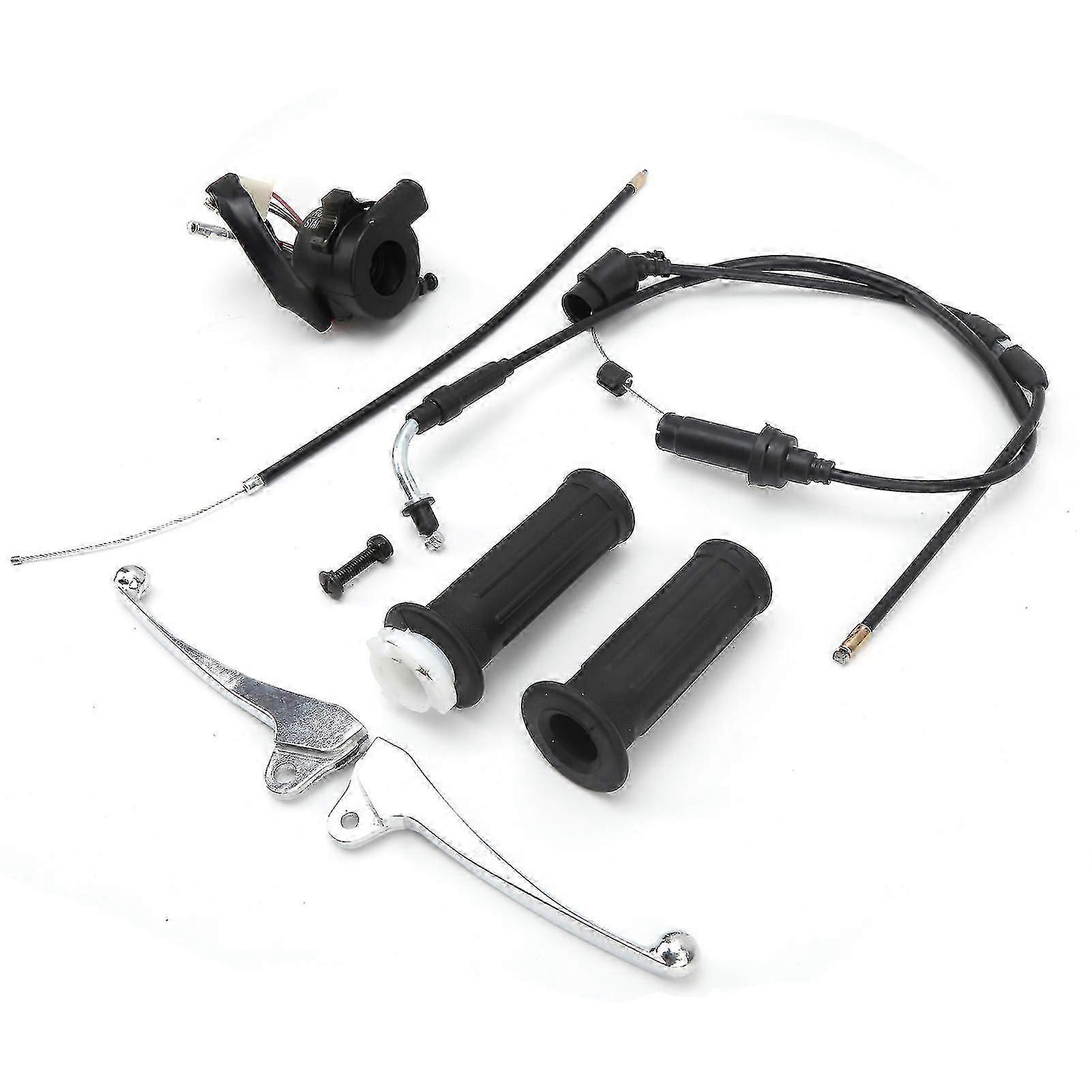 خنق قبضة كابل الفرامل ذراع الإشعال التبديل كيت يصلح لياماها YZinger 50 / PeeWee PW50