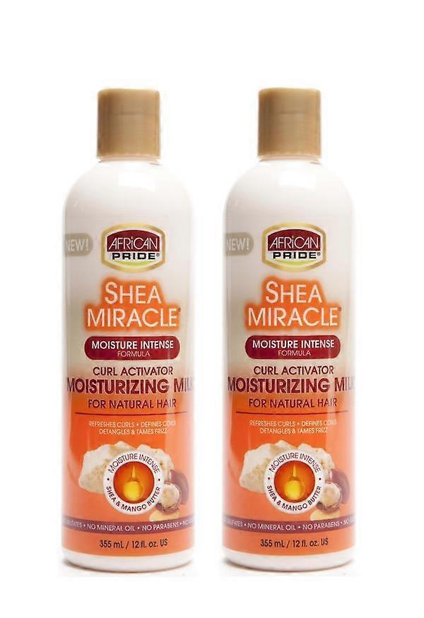 African Pride Shea Butter Miracle Moisturiser 12oz (2 Pack)