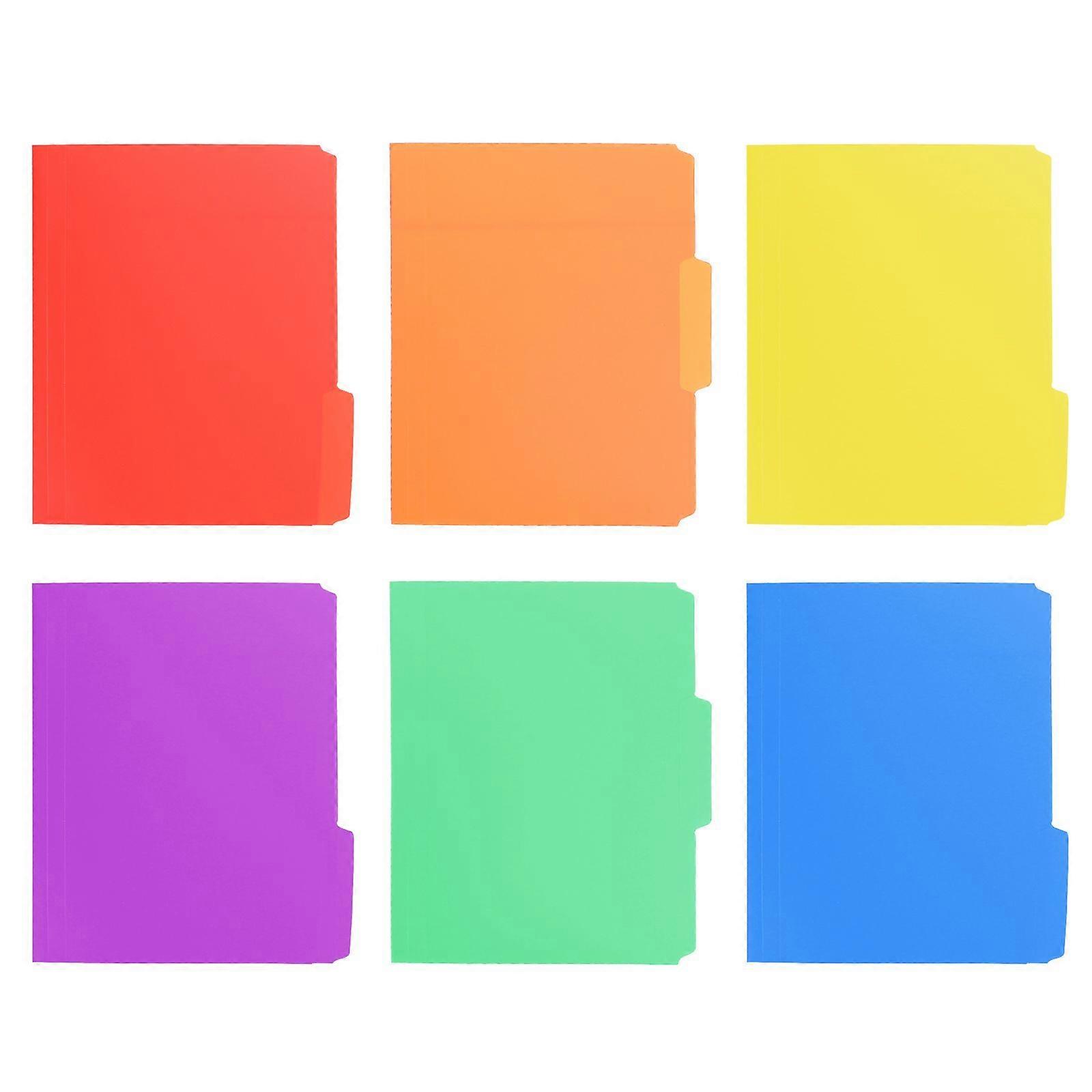 6Pcs File Organizer A4 Paper Folder Plastic Paper Folder Testing Paper Organizer for Teacher