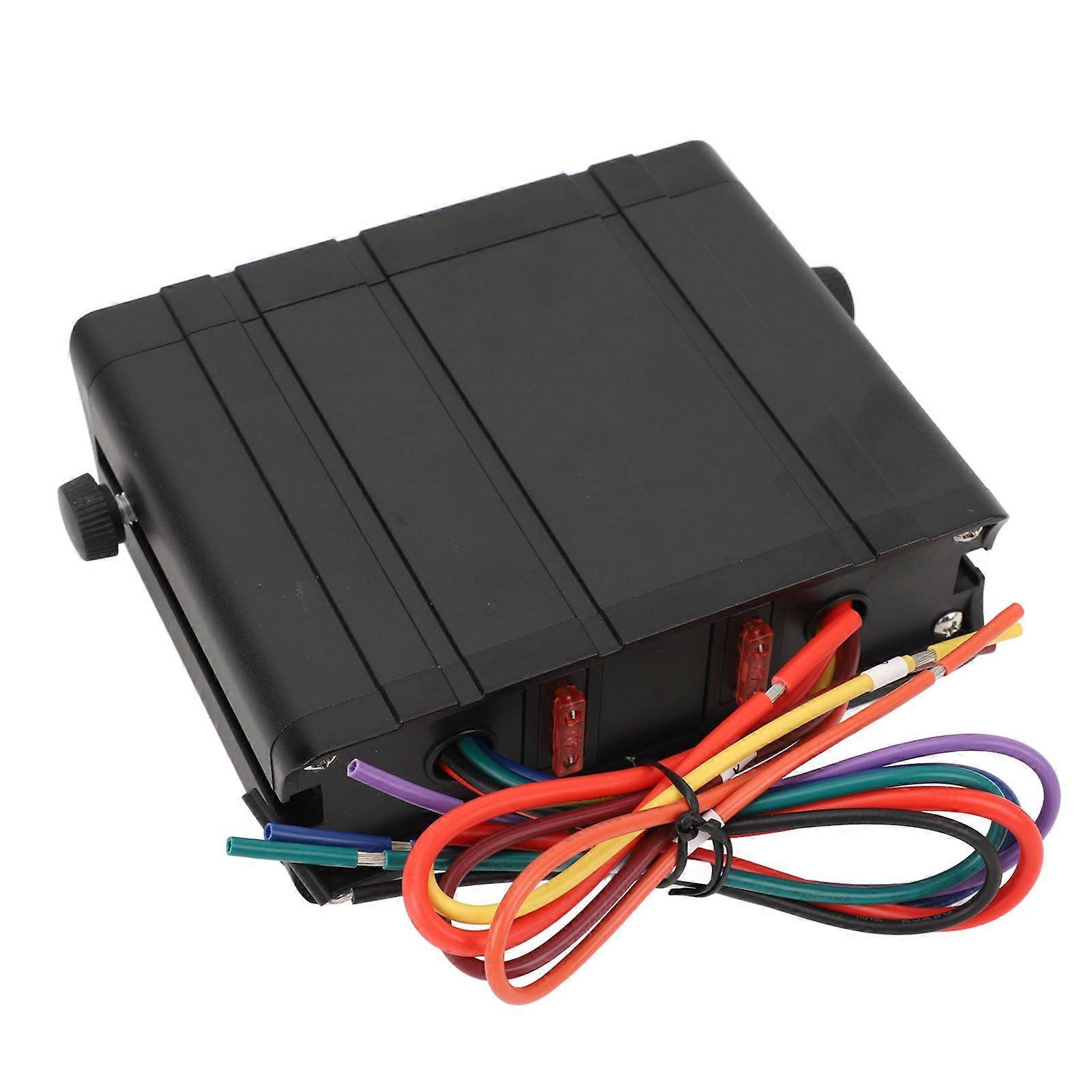 6 Gang Rocker Switch Box DC12V to 24V 40Amp SPST Toggle Switch Panel Box for Automotive Car Vehicle Boat RV SUV Blue 