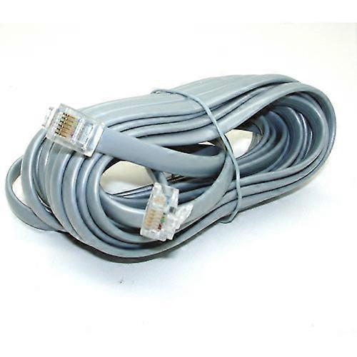 CM6PP-25V - MODULAR CABLE 6P6C M/M 25FT SILVER