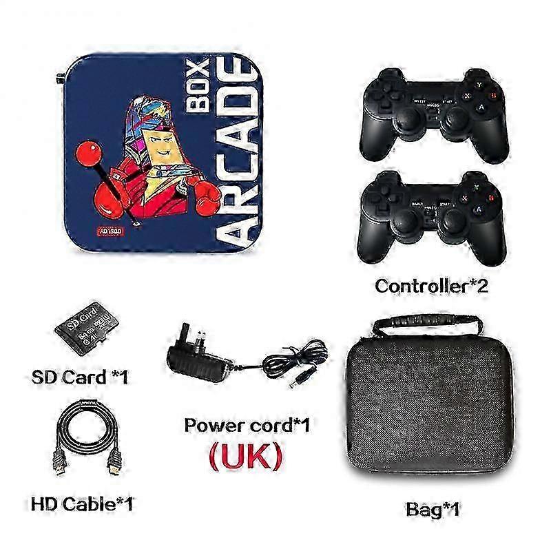 Arcade Box Portable Game Console Gamepad for /PS1/DC/Naomi/NEOGEO 50000 Retro Games 4K TV HD Display on Projector Monitor