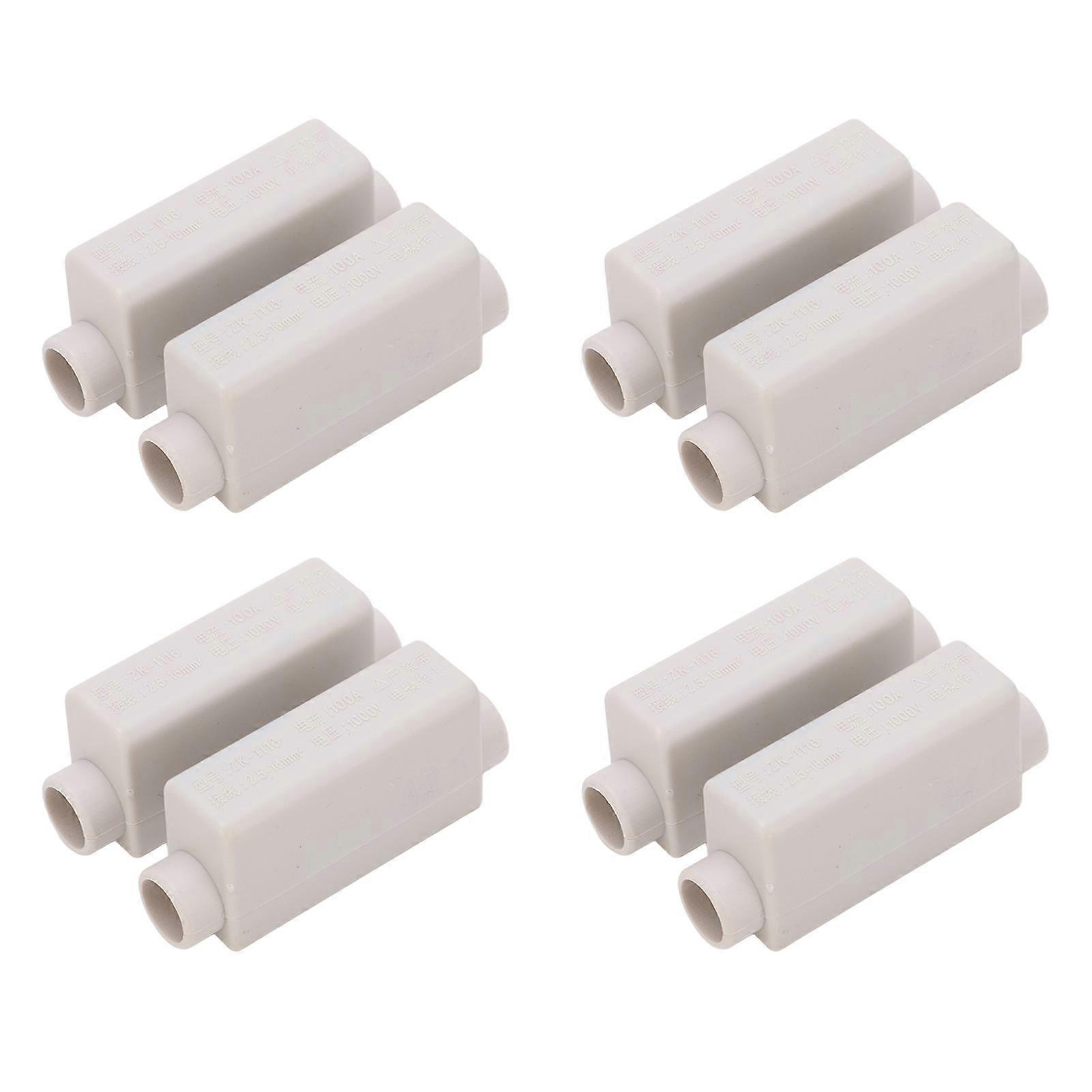 4pcs ZK 1116 Wire Connector 1000V 100A Brass Conductor 2 Way Inline Wire Connector for Ammeter Wiring