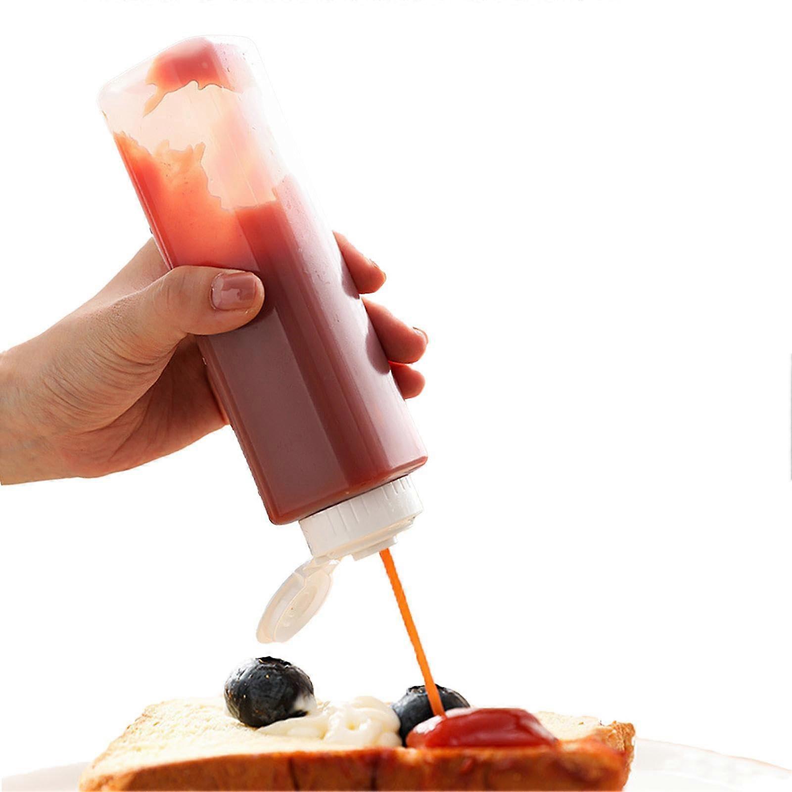 200ml Squeeze Squirt Condiment Bottles Multipurpose Squirt Bottles With Lid Salad Dressing For Ketchup Mayo Mustard