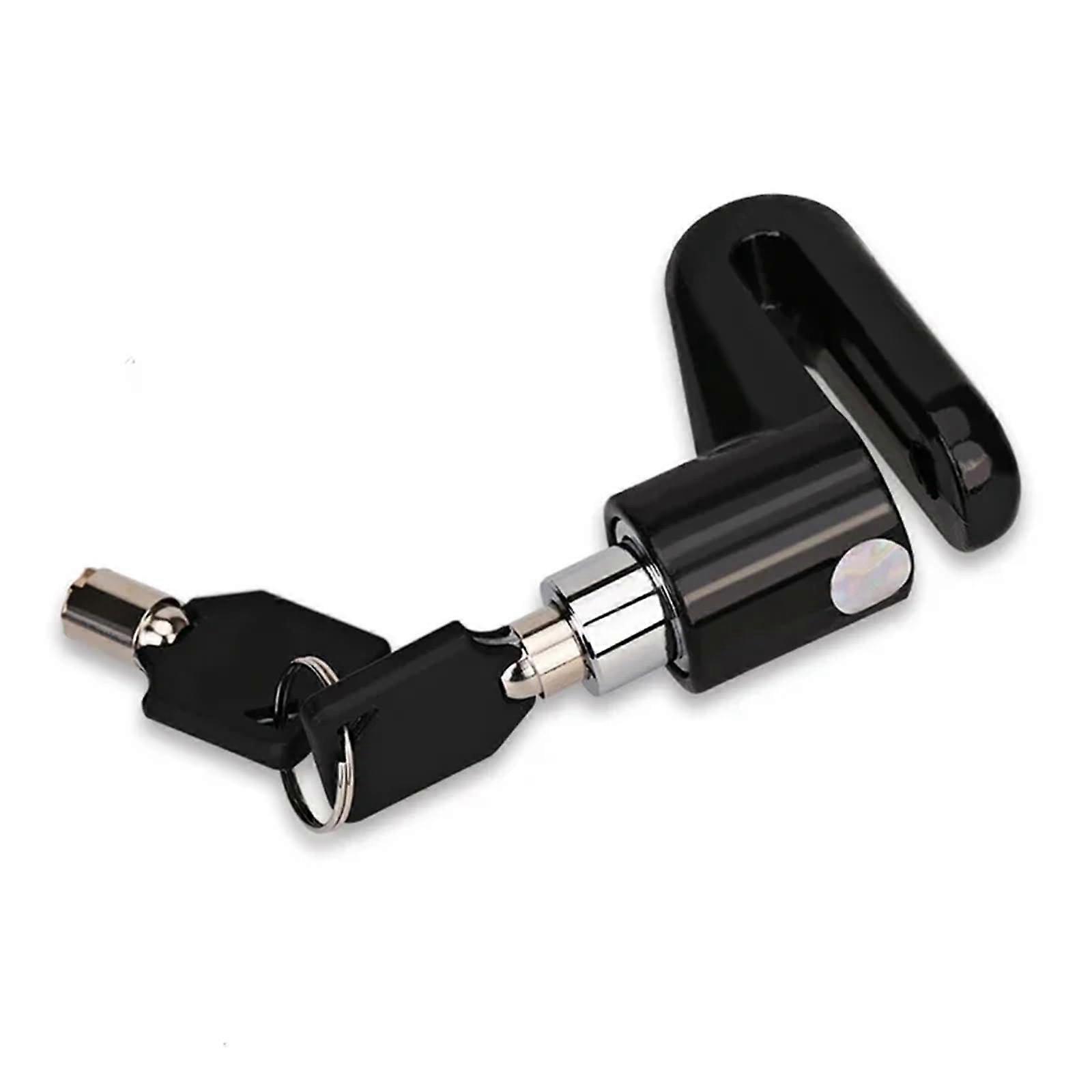 Motorcycle Security Lock Disc Brake Compatible Handlebar Lock Black Riding Equipment