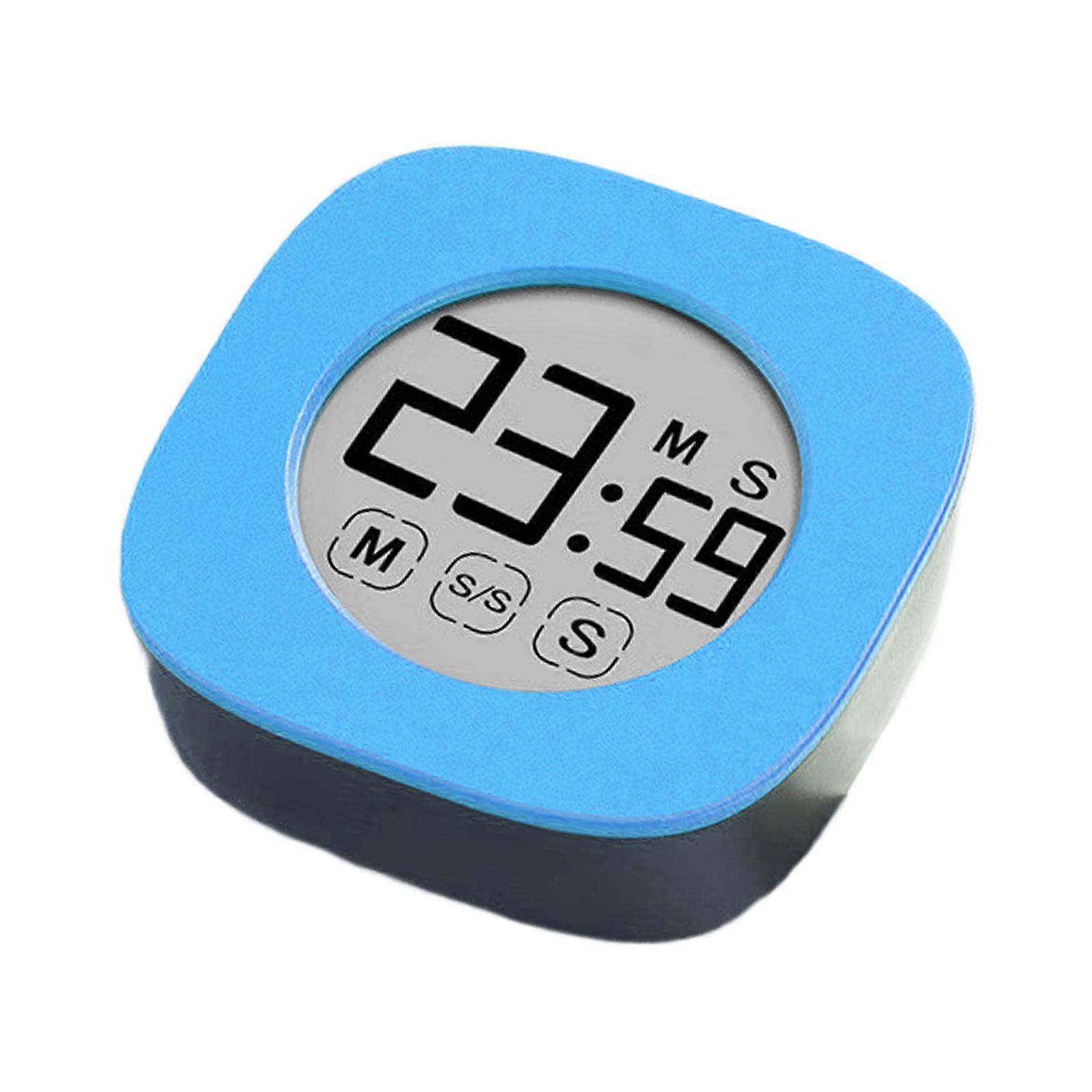 Fashion Kitchen Timer with Touch Button 99 Minutes Countdown and Magnetic Fixation Digital Timer Cooking Timer for Home  Sky Blue