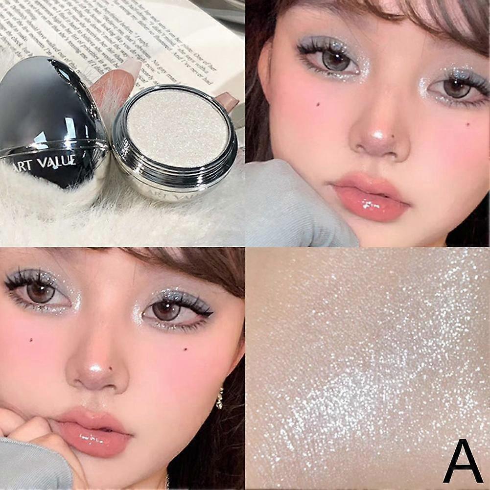 Long-Lasting Shimmer Highlighter Powder with Micro-Particles for a Dazzling Luminous Makeup Look Multiple Colors Available