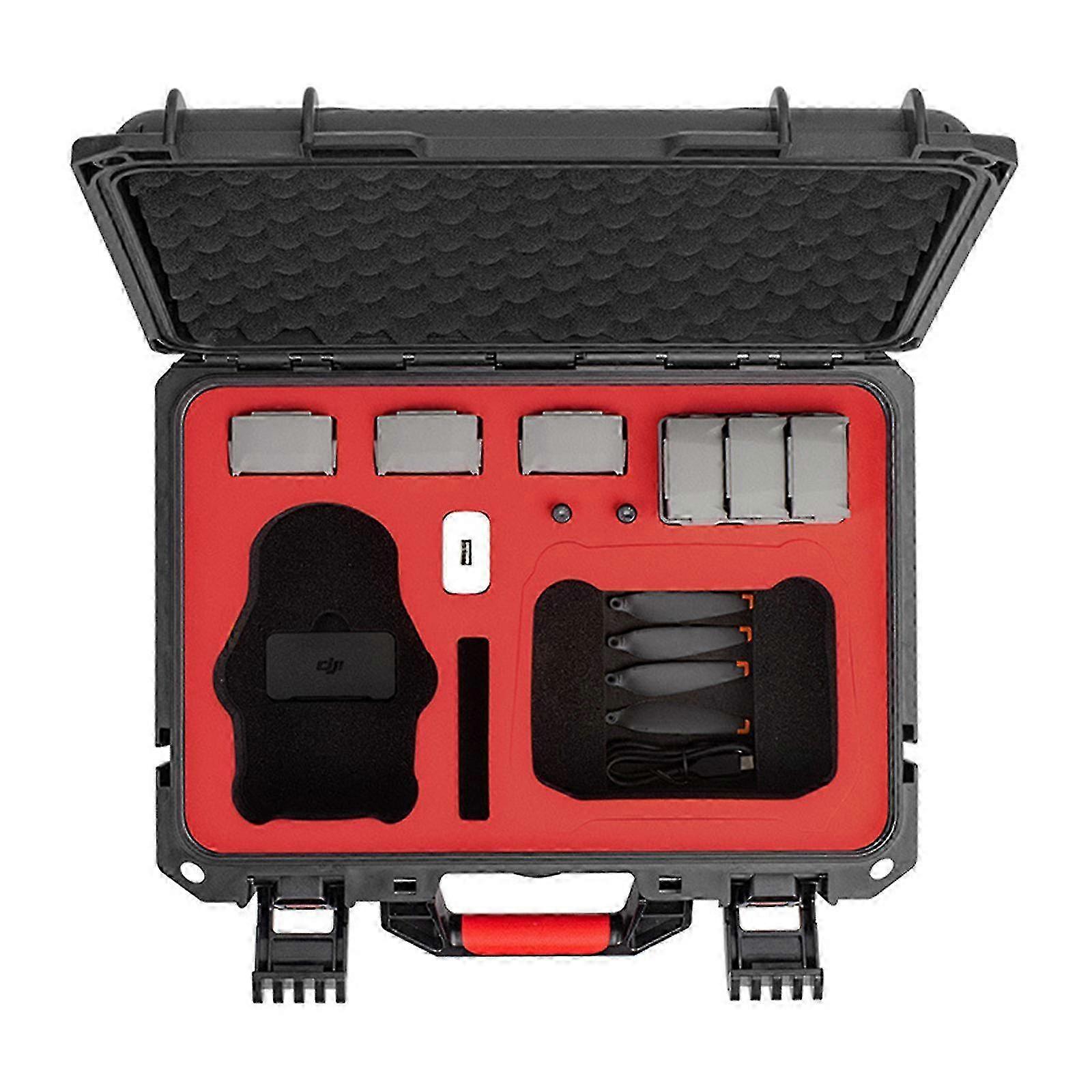 Custodia rigida portatile per DJI Mini 4 Pro Drone e stick attaccati