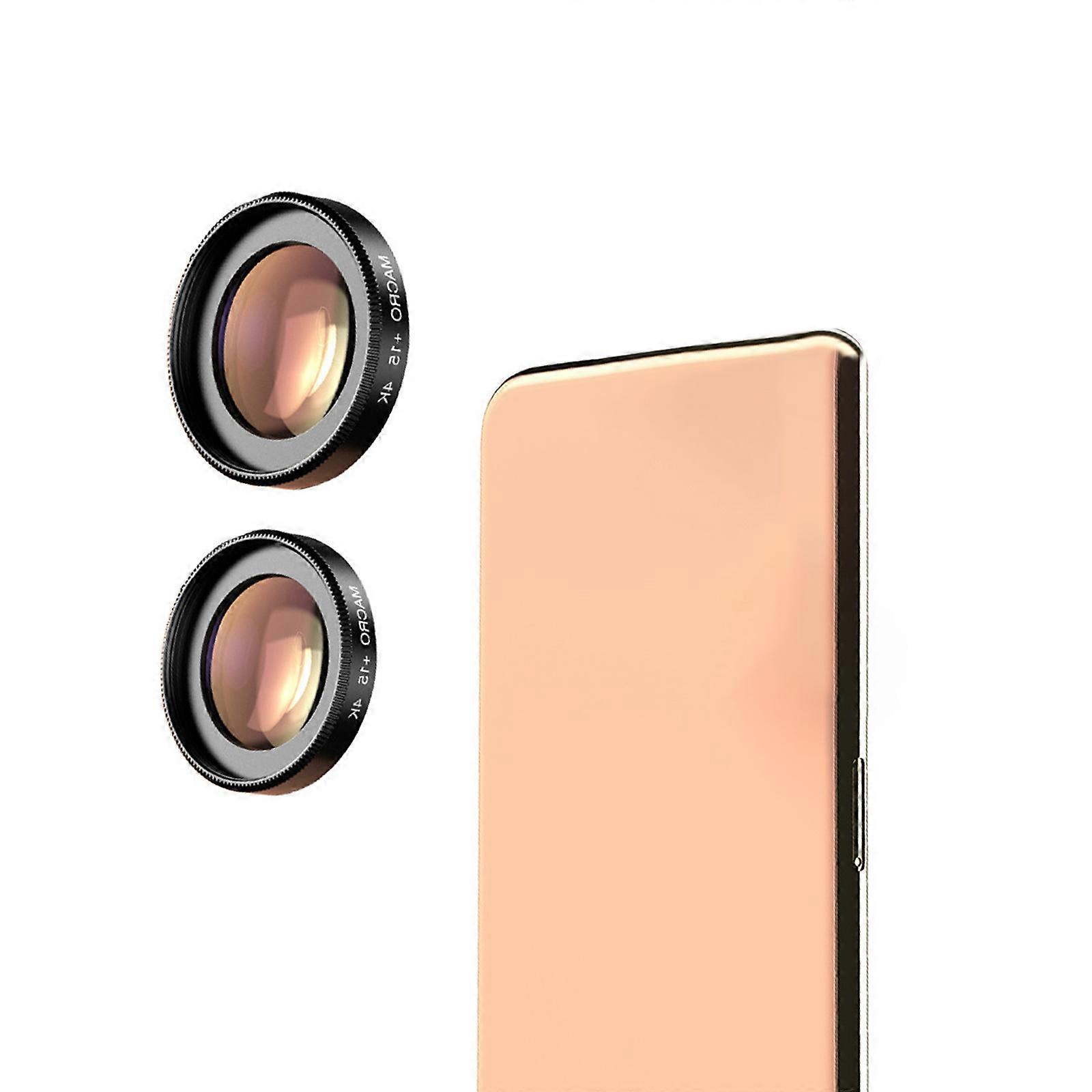 External Smartphone Lens Set 2 Microscope Attachments 30X Zoom Capability Clear Imaging Universal Phone Congruence Multicolor