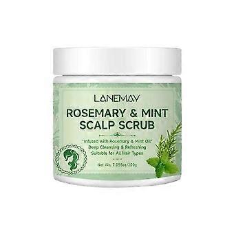 Rosemary Mint Scalp Scrub, Rosemary Scalp Exfoliator Scrub Shampoo, Scalp Treatment with Mint Oil for Hair Treatment