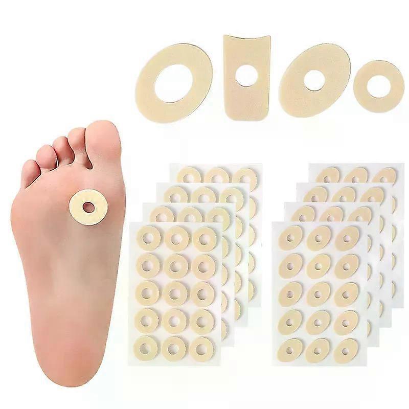60pcs= 4Sheet Latex Foot Patch for Preventing Calluses Foot Friction Specific Areas The Soles Tops of Feet for Men Women