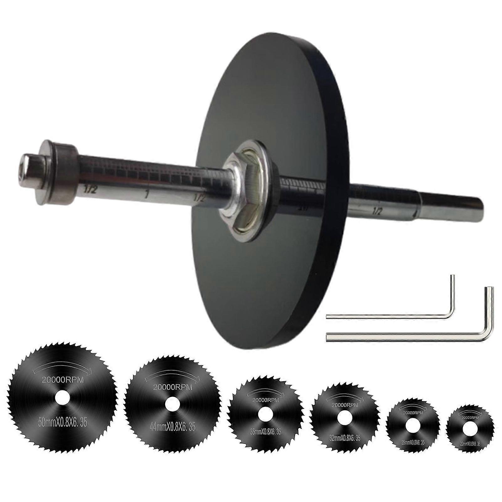 Mengxi Inside Pipe Cutter with 6 Replacement Saw Blades Compact Portable Adjustable Depth Gauge PVC Pipe Cutter Tool Set with Scale